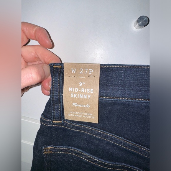 Madewell 9” Mid-Rise Skinny Jeans size 27P - Picture 4 of 5